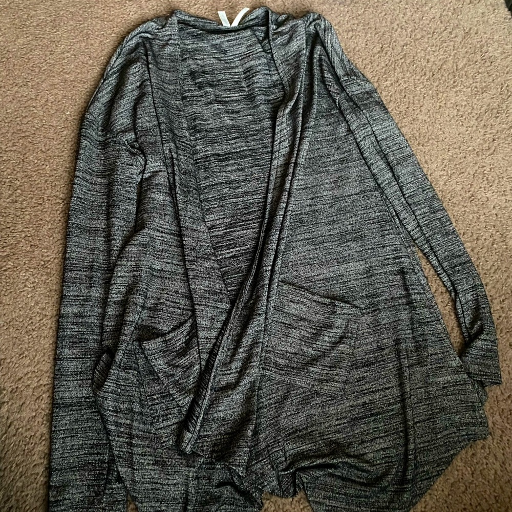 Black and grey cardigan, size medium